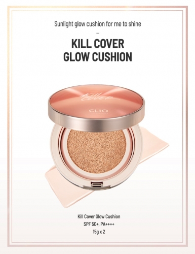 Clio       ,  3-BY Linen, Kill Cover Glow Cushion SPF50+ PA++++  2