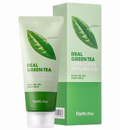 FarmStay -     Real green tea deep clear peeling gel