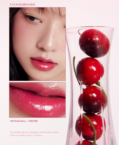 Clio     ,  05 Fresh Cherry, Crystal Glam Tint  10
