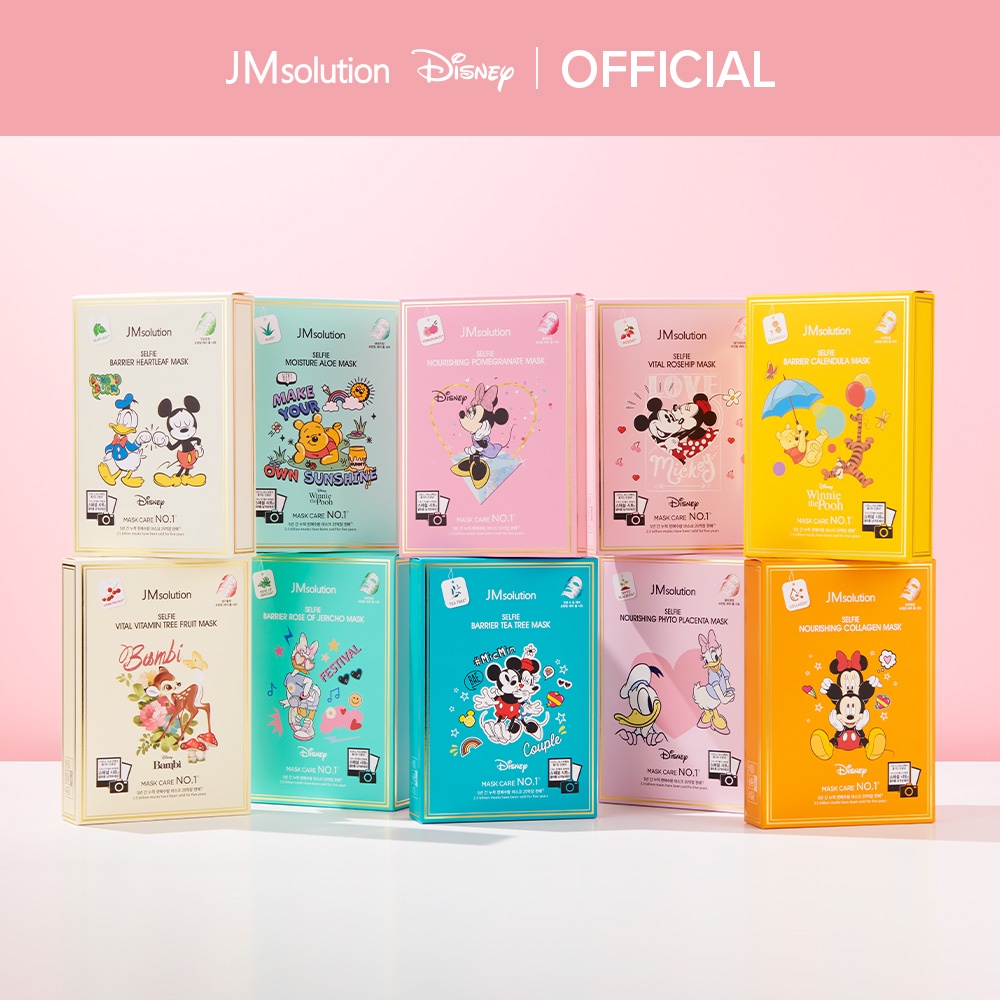 JMsolution Тканевая маска-селфи с алоэ вера Disney collection selfie  moisture aloe mask