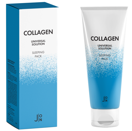 J:on Ночная маска для лица с коллагеном  Collagen universal solution sleeping pack