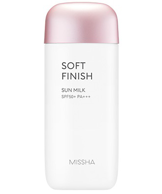 Missha Лёгкое солнцезащитное молочко «мягкий финиш»   Soft Finish Sun Milk SPF 50+/PA+++