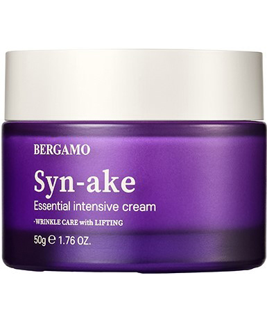 Bergamo Лифтинг-крем для лица со змеиным пептидом  Syn-ake essential intensive cream