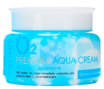 FarmStay Гель-крем для лица увлажняющий кислородный  O2 Premium aqua cream