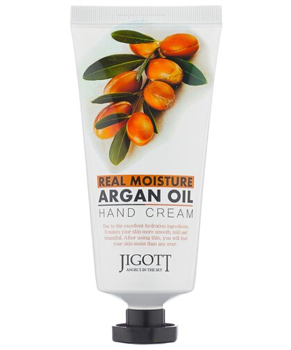 Jigott Крем для рук с аргановым маслом  Real moisture argan oil hand cream