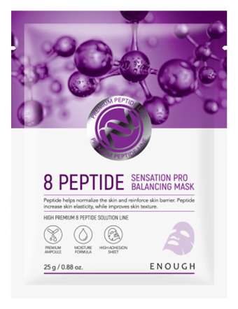 Enough Тканевая маска с пептидами  8 peptide sensation PRO balancing mask