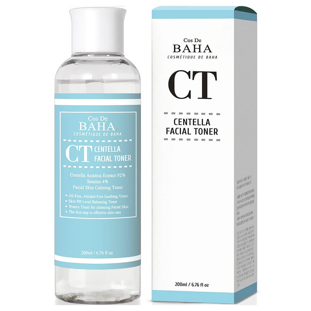 Купить Cos De Baha Лёгкий тонер с центеллой азиатской (92%) и алоэ вера, CT  Centella Facial Toner в интернет-магазине корейской косметики UNBOXSHOP