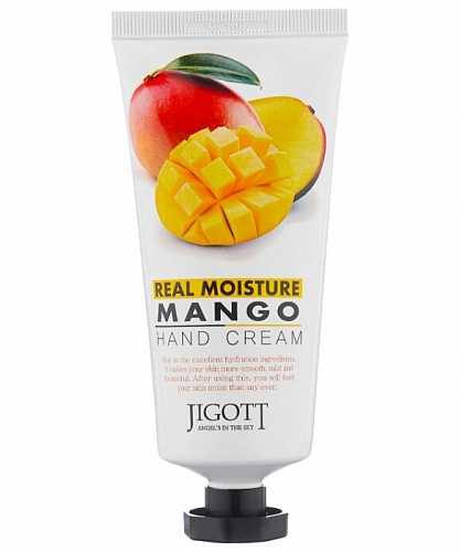 Jigott Крем для рук с манго  Real moisture mango hand cream