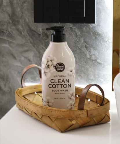 Shower Mate    " ", Natural Clean Cotton Body Wash  2