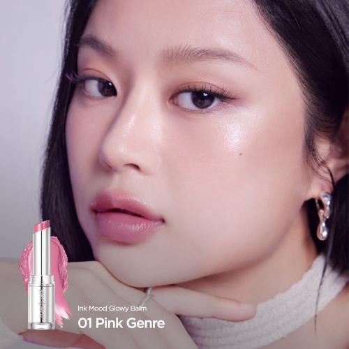 Peripera     ,  01 Pink Genre, Ink Mood Glowy Balm  3