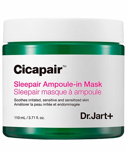Dr.Jart+ Ночная ампульная маска для лица с центеллой азиатской Cicapair Sleepair Ampoule-In Mask