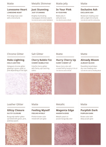 Peripera   12 ,  02 Shall We Cherry (), All Take Mood Technique Palette  6
