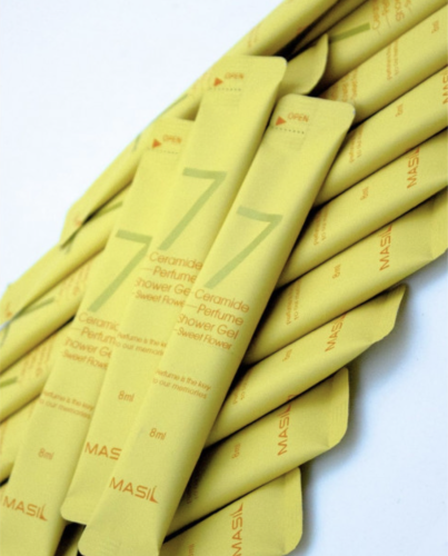 Masil ������ ��������������� ���� ��� ���� "������� �����" (�������), 7 Ceramide Perfume Shower Gel Sweet Flower Tester ���� 2