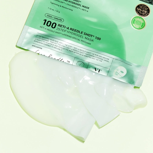 VT Cosmetics        (), Reti-A Reedle Shot 100 2Step Hydrogel Mask  3