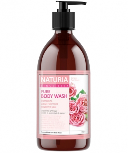 Naturia Гель для душа с розой и розмарином 750 мл  Pure body wash rose & rosemary