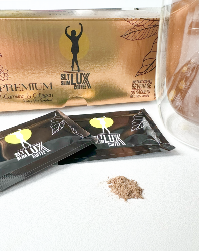 [] Lux Coffee     , 30  SLT Slim Lux Coffee Premium L-carnitine&Collagen, 30 sachets  7