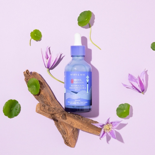 Mary&May -  ,    , Vegan Retinol 0.1% Bakuchiol Cica Serum Seoul Edition  2