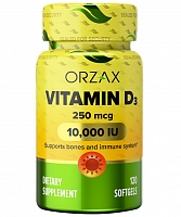 [] Orzax  D3 10000 .  -, 120 , Vitamin D3 10000 IU, 250 mcg 120 Softgels