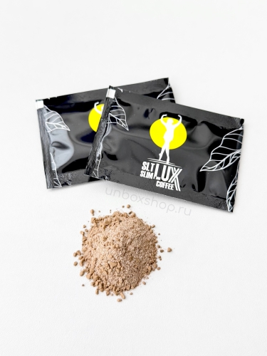 [������] Lux Coffee �������� ���� ��� ��������� �������, 30 ���� SLT Slim Lux Coffee Premium L-carnitine&Collagen NEW, 30 sachets ���� 3