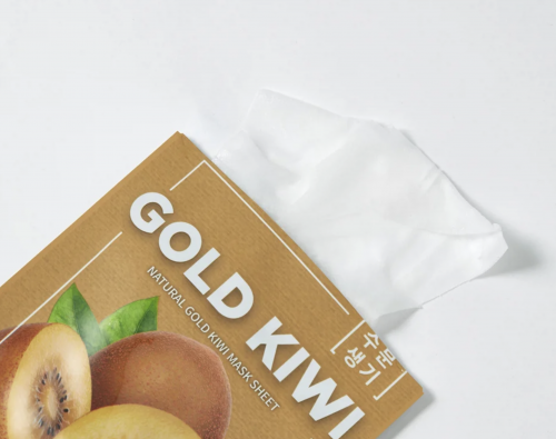 The SAEM        (  )  Natural Gold Kiwi Mask Sheet  4