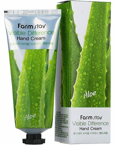 FarmStay Крем для рук с алоэ Visible difference Aloe hand cream