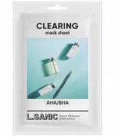L.Sanic Тканевая маска с кислотами  AHA BHA Clearing mask sheet