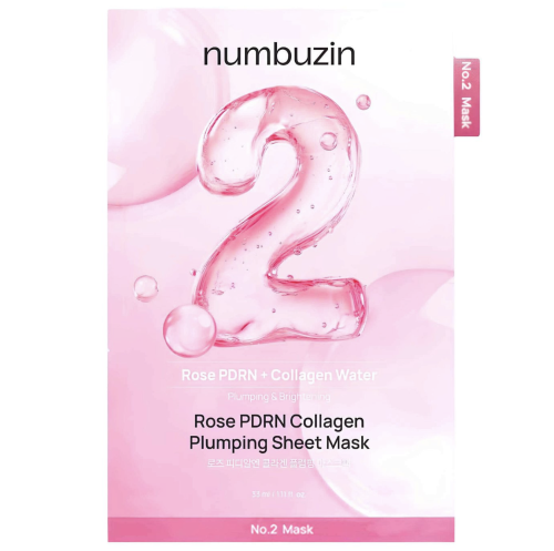 Numbuzin �������� ����� � ����, ��������� � ����������, No.2 Rose PDRN Collagen Plumping Sheet Mask