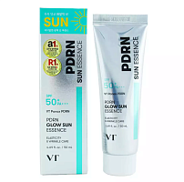 VT ˸���� �������������� �������� � ���� � ����������, PDRN Glow Sun Essence SPF 50+ PA+++