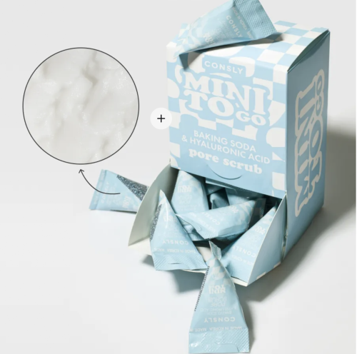 Consly Мягкий скраб для лица с гиалуроновой кислотой и содой (пирамидка), Mini To Go Baking Soda & Hyaluronic Acid Pore Scrub фото 2 Consly Мягкий скраб для лица с гиалуроновой кислотой и содой (пирамидка), Mini To Go Baking Soda & Hyaluronic Acid Pore Scrub фото 2