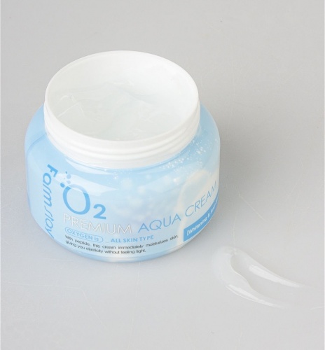 FarmStay Гель-крем для лица увлажняющий кислородный  O2 Premium aqua cream фото 5