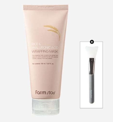 FarmStay ����������� �����-����� � ����� � ����������, Rice&Hyaluronic Acid Wrapping Mask