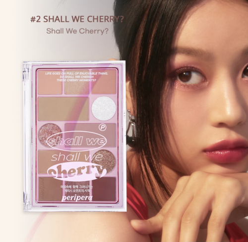 Peripera   12 ,  02 Shall We Cherry (), All Take Mood Technique Palette  7