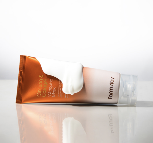 FarmStay �������������� �����-����� � ��������� � ����������, Ginseng&Collagen Wrapping Mask ���� 3