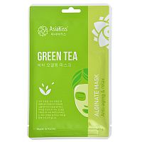 AsiaKiss Альгинатная маска с зелёным чаем  Green tea alginate mask