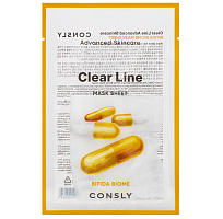 Consly Тканевая маска с бифидобактериями (пробиотиками), Clear Line Advanced Skincare Bifida Biome Mask Sheet Consly Тканевая маска с бифидобактериями (пробиотиками), Clear Line Advanced Skincare Bifida Biome Mask Sheet
