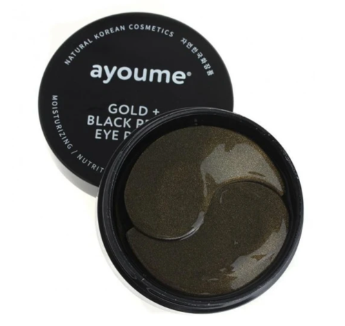 Ayoume ������������ ����� � �������� � �������, Gold + Black Pearl Eye Patch
