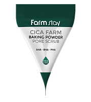 FarmStay Скраб для лица с центеллой пирамидка  Cica farm baking powder pore scrub