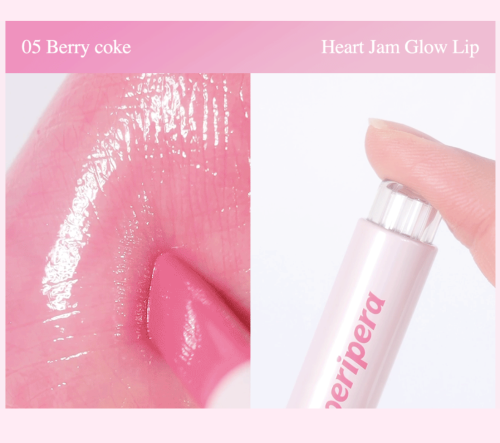 Peripera  -  ,  01 Peach Fondue, Heart Jam Glow Lip  10