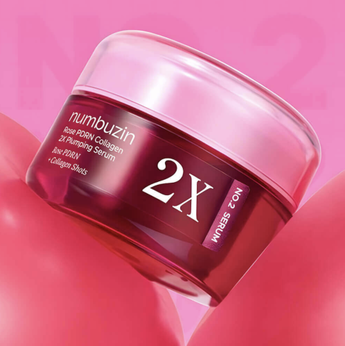 Numbuzin ����������� ���������-���� � ���� � �����������, No.2 Rose PDRN Collagen 2X Plumping Serum ���� 2