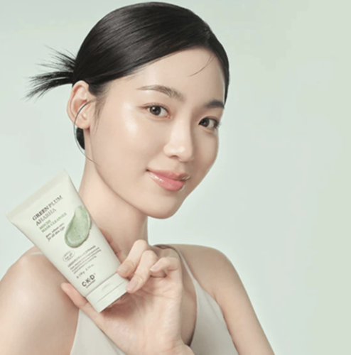 CKD ��������� �����-����� "����" � ���������� ������ �����, Green Plum AHA BHA Mochi Mask Cleanser ���� 4