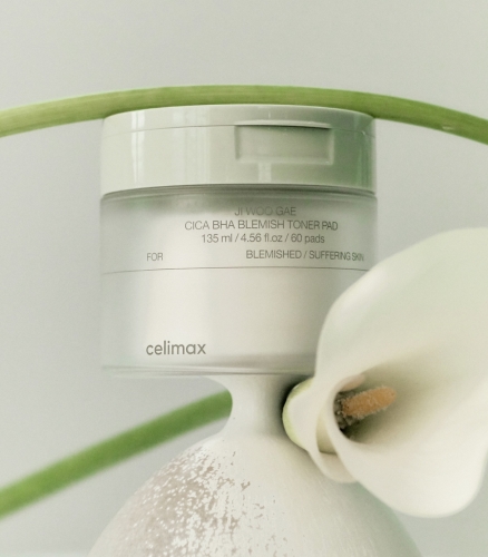 Celimax -      , 60 , Ji Woo Gae Cica BHA Blemish Toner Pad  7