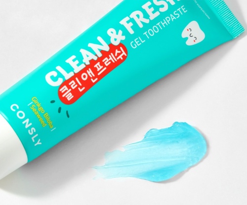 Consly      +    Clean&fresh gel toothpaste ginkgo biloba & seaweed  2