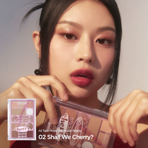 Peripera   12 ,  02 Shall We Cherry (), All Take Mood Technique Palette  2