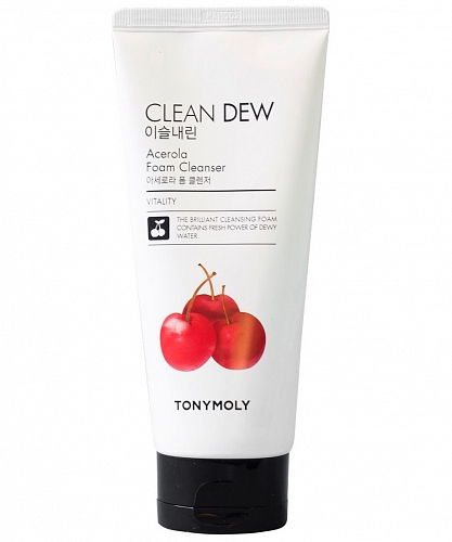 Tony Moly Пенка для умывания с ацеролой  Clean dew acerola foam cleanser