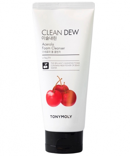 Tony Moly       Clean dew acerola foam cleanser