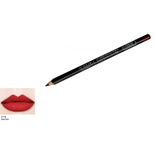 L'OCEAN   ,  17 Real Red, Lip Liner Wood Pencil  3
