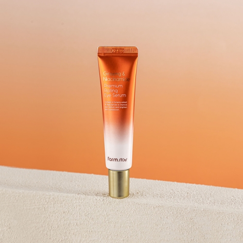 FarmStay ���������-������ ��� ��� � ��������� � ������������, Ginseng&Niacinamide Premium Rolling Eye Serum ���� 2