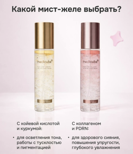 Medicube ����������� ����-���� � ��������� � ������� ��������, Kojic Acid Turmeric Vita Jelly Mist Serum ���� 4