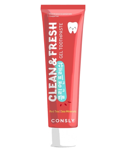 Consly      +   Clean&fresh gel toothpaste red tea & sea minerals
