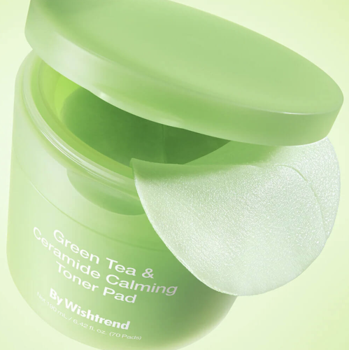 By Wishtrend ������������� ���� � ���������� � ������ ���� (70 ��), Green Tea & Ceramide Calming Toner Pad ���� 3